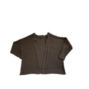 American Eagle Women’s Knit Open Front Cardigan Soft Cozy Comfy Green Fall